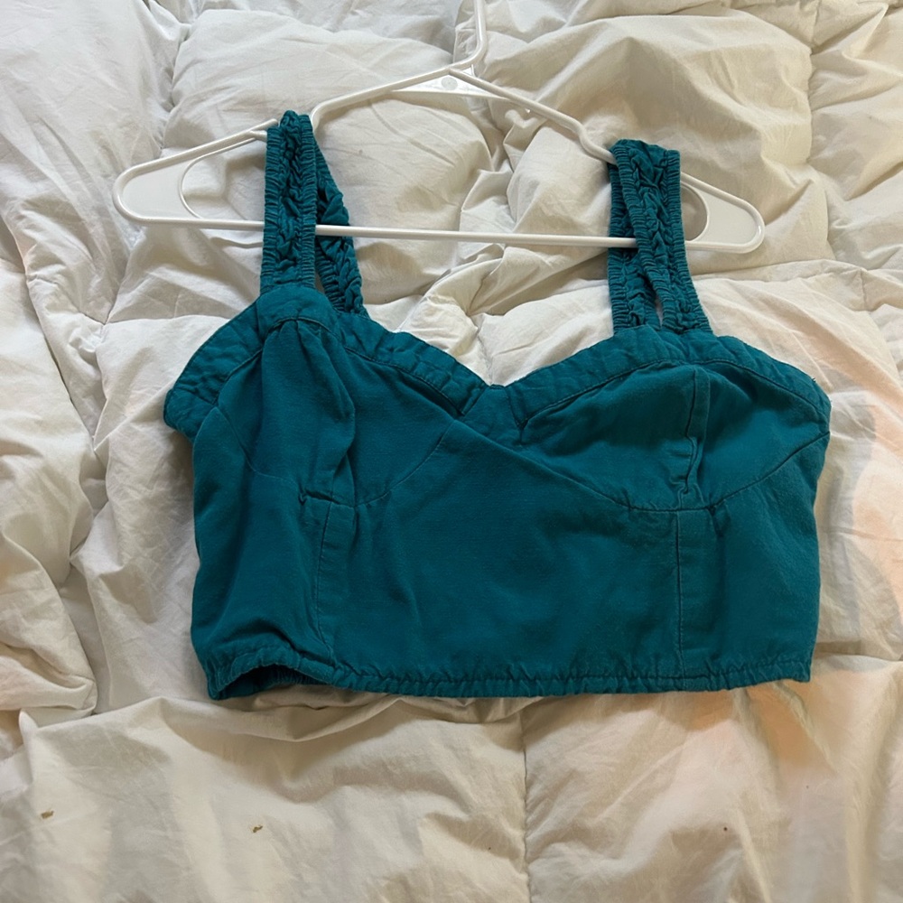 Stylish Teal Women's Crop Top